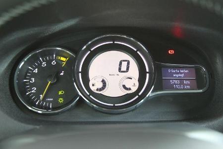 Renault Mégane TCe 130, Rundinstrumente, Tacho