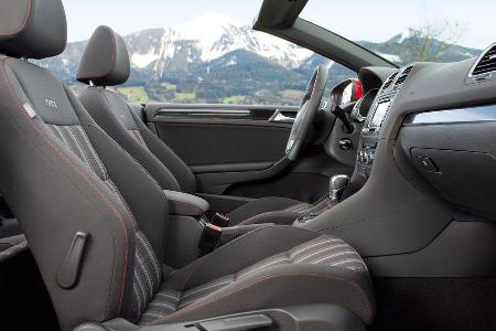 VW Golf GTI Cabriolet, Sitze, Vordersitze