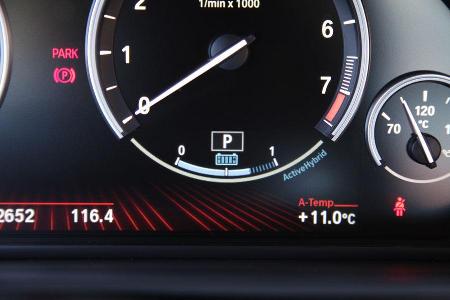 BMW Active Hybrid 5, Tankanzeige