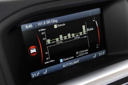 Volvo V60 Plug-in-Hybrid, Bildschirm, Klima