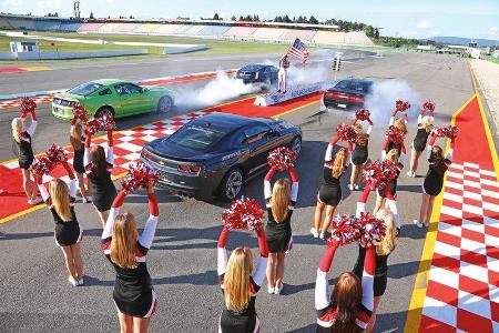Muscle-Cars, Quartermile, Startaufstellung