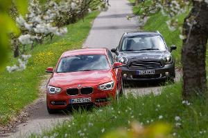 BMW 116d und Mini Countryman Cooper D im Fahrbericht