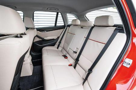 BMW X1, Rücksitze