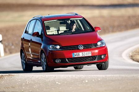 VW Golf Plus 1.4 TSI, Frontansicht, Kurve