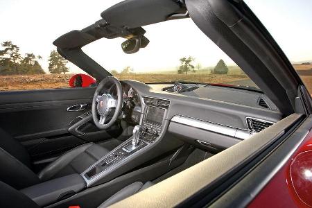 Porsche 911 Carrera S Cabrio, Cockpit, Seitenfenster
