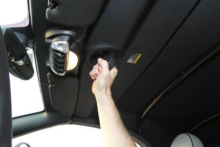 Mini Roadster, Dachverschluss