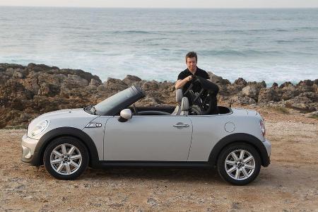Mini Roadster, Seitenansicht, Dach schlieen