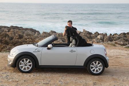 Mini Roadster, Seitenansicht, Dach schlieen