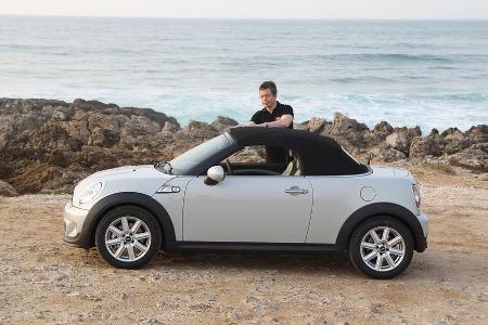 Mini Roadster, Seitenansicht, Dach schlieen