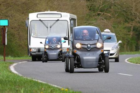 Renault Twizy, im Straßenverkehr