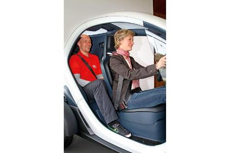 Renault Twizy, Seitenansicht, Besetzt