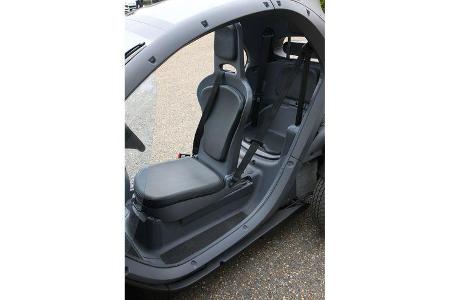 Renault Twizy, Seitenansicht, Sitze