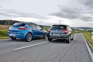Renault Mégane und Citroen C4 im Fahrbericht