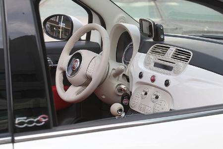Fiat 500 C, Cabrio, Cockpit, Inneraum