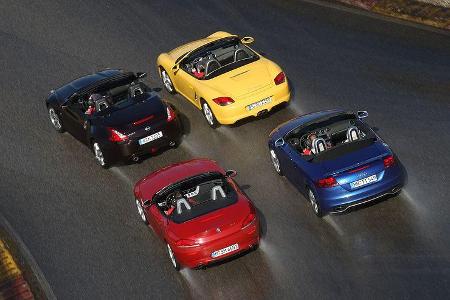 Audi TT, BMW Z4, Porsche Boxster, Nissan 370Z
