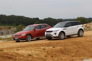 BMW X1 25d und Range Rover Evoque SD4 im Vergleich