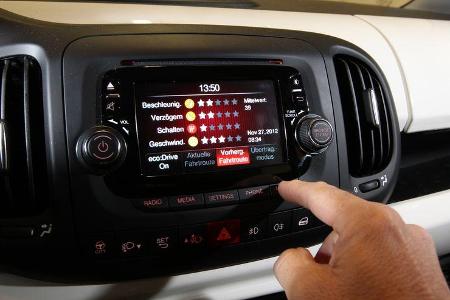 Fiat 500L 1.4 16V Pop Star, Monitor, Bordcomputer