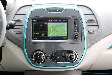 Renault Captur, Mittelkonsole, Display