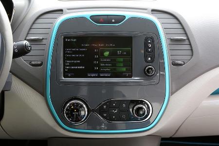 Renault Captur, Mittelkonsole, Display