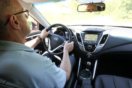 Hyundai Veloster Blue 1.6, Lenkrad, Cockpit
