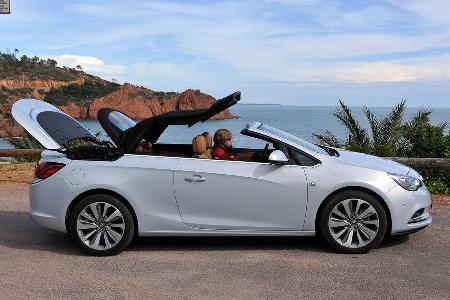 Opel Cascada, Seitenansicht, Dach ffnet