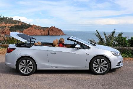 Opel Cascada, Seitenansicht, Dach ffnet