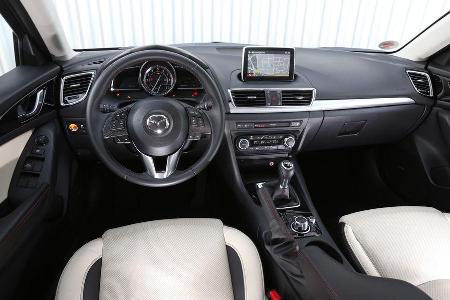 Mazda 3 SKYACTIV-G120, Cockpit, Lenkrad