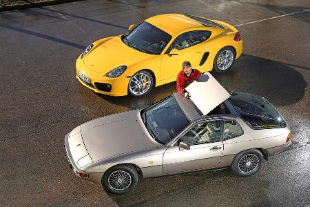 Porsche 924, Porsche Cayman S, Draufsicht