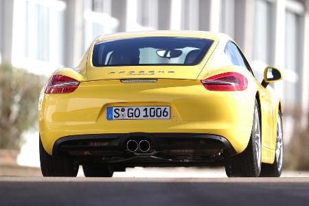 Porsche Cayman S, Heckansicht