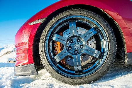 Nissan GT-R 2014, Vorderachse, Reifen, Felge