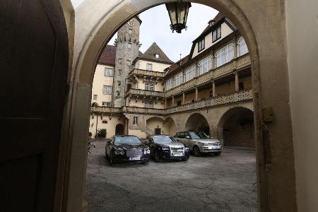 Rolls-Royce Ghost, Bentley Flying Spur, Range Rover 5.0 V8 SC, Heckansicht