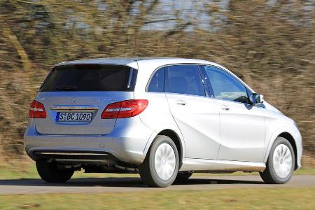 Mercedes B 200 NGD, Heckansicht