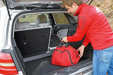Mercedes B 200 NGD, Kofferraum