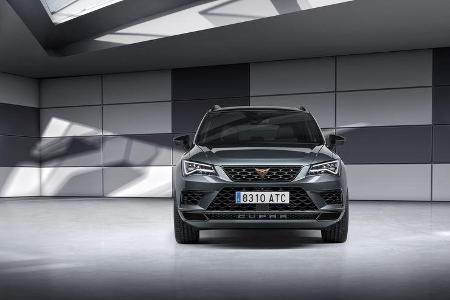 Der Cupra Ateca leistet 300 PS, das Drehmoment dürfte etwas weniger als 400 Nm betragen, genaue Angaben machte Seat noch nicht.