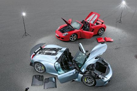 Porsche 918 Spyder, Porsche Carrera GT, Tren offen