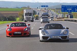 Porsche 918 Spyder und Carrera GT im Fahrbericht