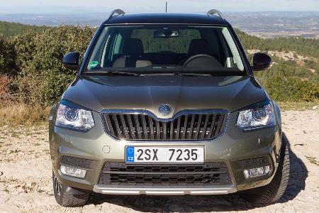 Skoda Yeti 2.0 TDI 4x4, Frontansicht