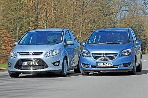 Fahrbericht Ford C-Max2.0 TDCi und Opel Meriva 1.6 CDTI