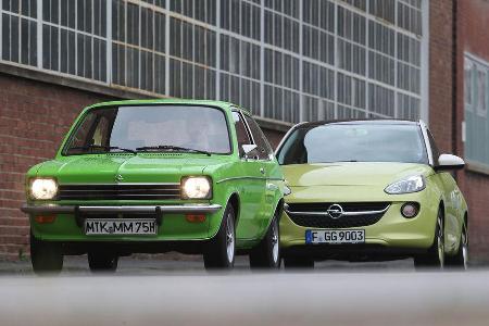 Opel Kadett City 1200, Opel Adam 1.4 Jam, Frontansicht