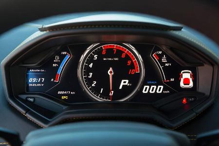 Lamborghini Huracn LP 610-4, Rundisnrtuemnet, Anzeige