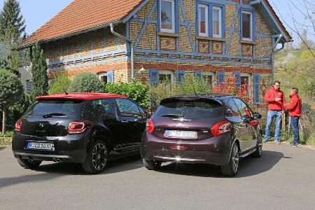 Citron DS3 THP 155, Peugeot 208 XY 155 THP, Heckansicht