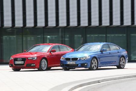 Audi A5 Sportback, BMW Vierer Gran Coup, Seitenansicht