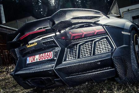 Mansory-Lamborghini Aventator Carbonada, Heck, Heckleuchte