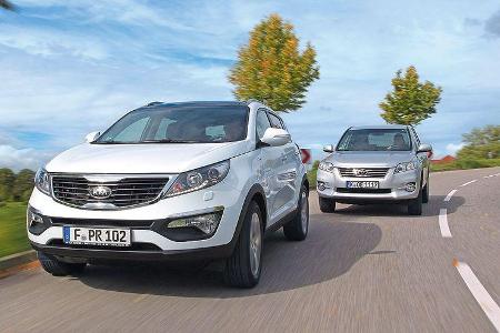 Kia Sportage, Toyota RAV4 Kia Sportage, Toyota RAV4