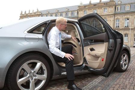 Audi A8, Fondtür, Einstieg, Ausstieg