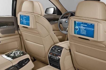 BMW 7er, Rear-Seat-Entertainment, Bildschirm