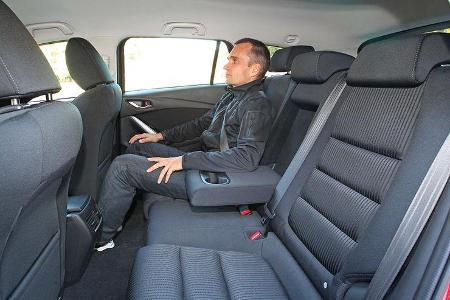 Mazda 6, Rückbank, Beinfreiheit