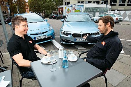 BMW Active Hybrid 3, Toyota Prius Plug-in Hybrid, Frontansicht
