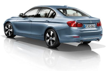Der 3er BMW Active Hybrid schöpft 306 PS und 400 Nm aus seinem Reihen-Sechszylinder mit 2.679 cm³ Hubraum.