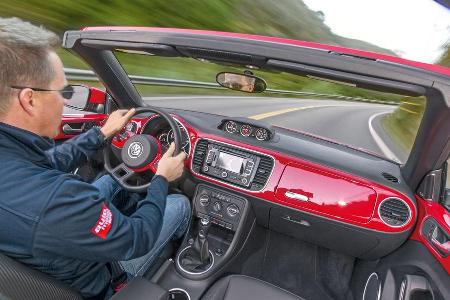 VW Beetle Cabriolet, Cockpit, Lenkrad